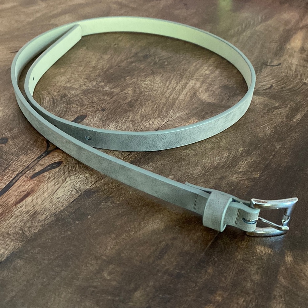 Faux leather belt